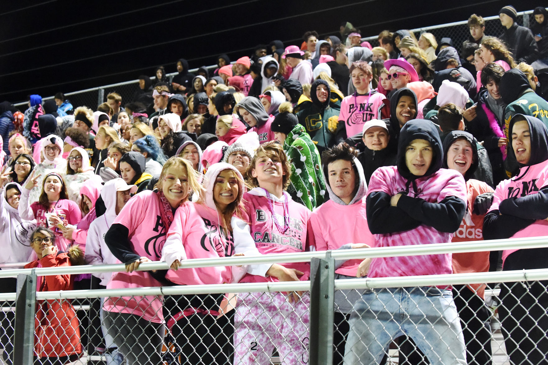 Case fans on Pink Out night